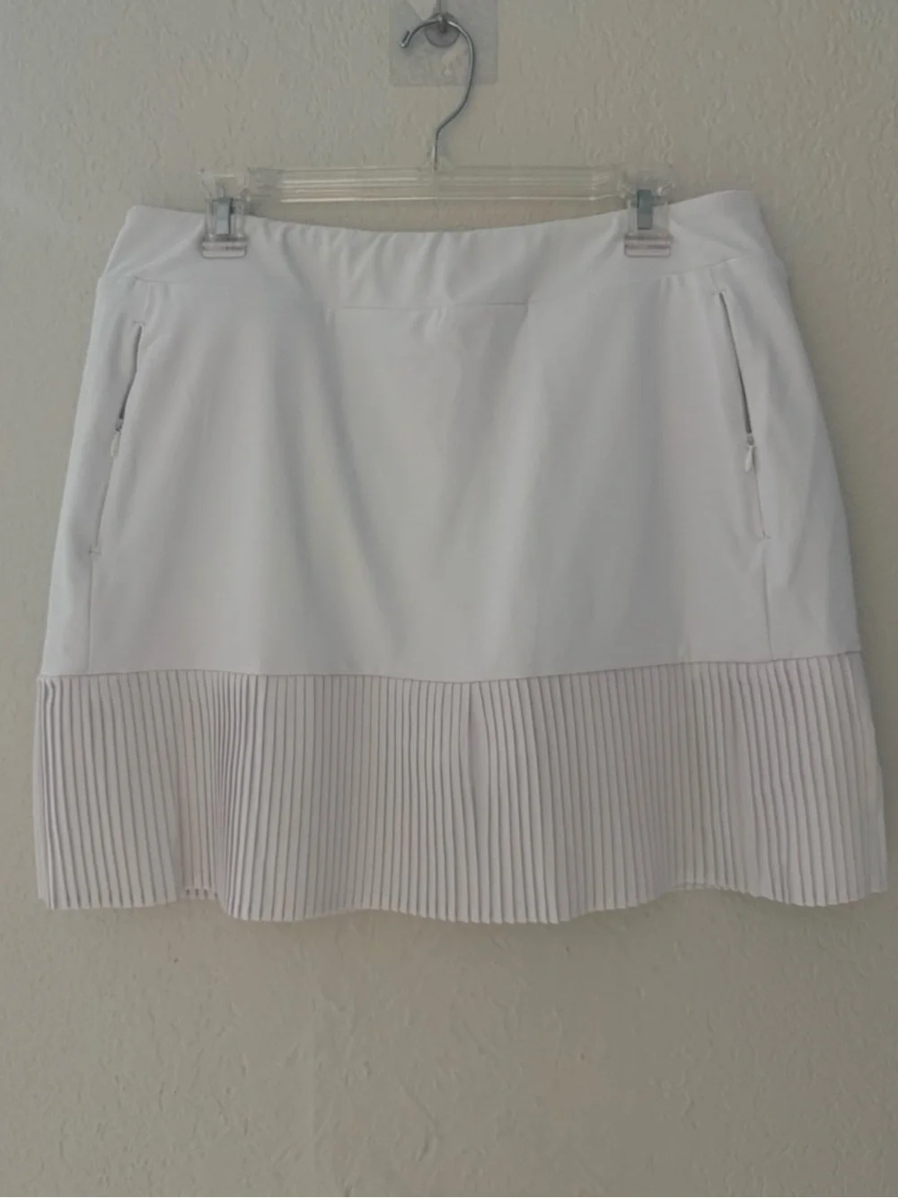 ACEGOLFS 2 Piece Golf Tennis Pickleball Set UPF50+ Pink Top White Skort - Picture 7 of 16